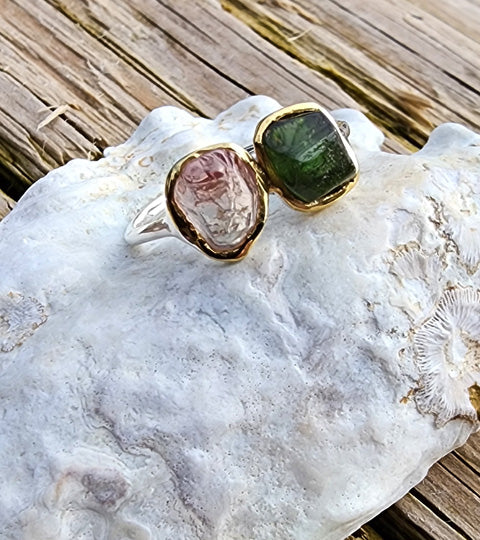 Pink and Green Tourmaline