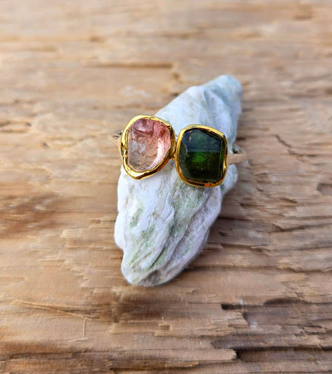 Pink and Green Tourmaline