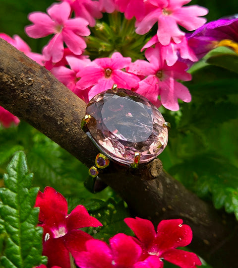 Purple and Gold Blooms
