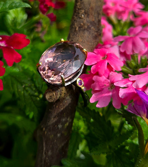 Purple and Gold Blooms