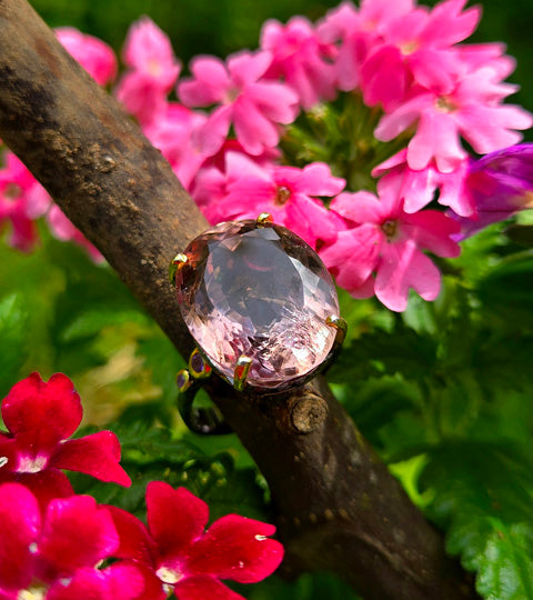 Purple and Gold Blooms