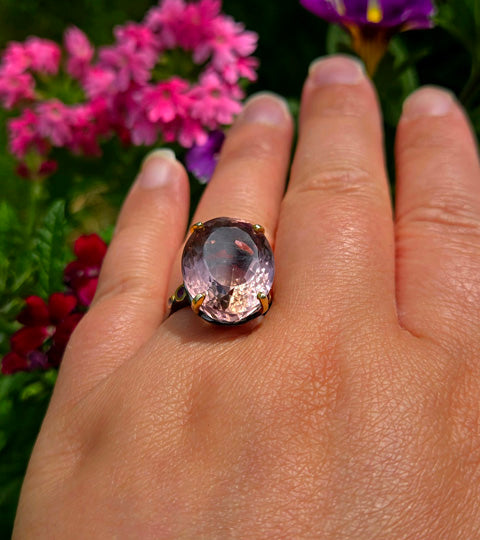 Purple and Gold Blooms