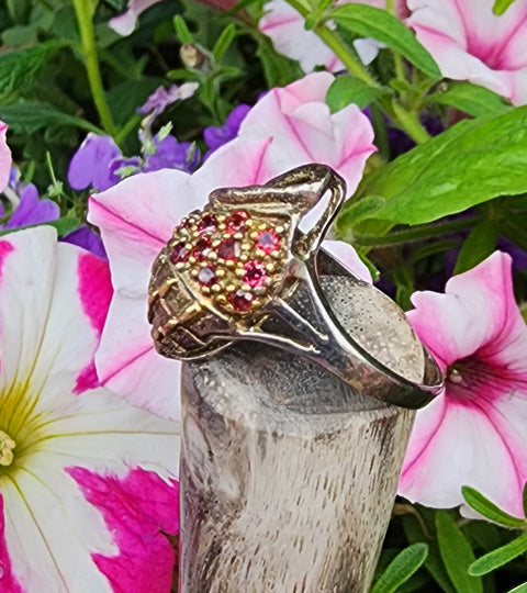 Garnet-Studded Seashell