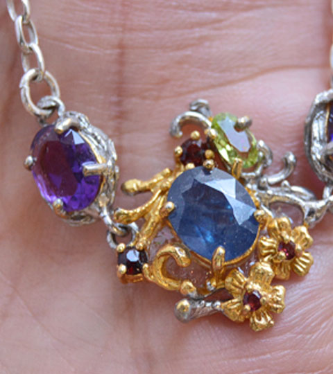Amethysts and Sapphire