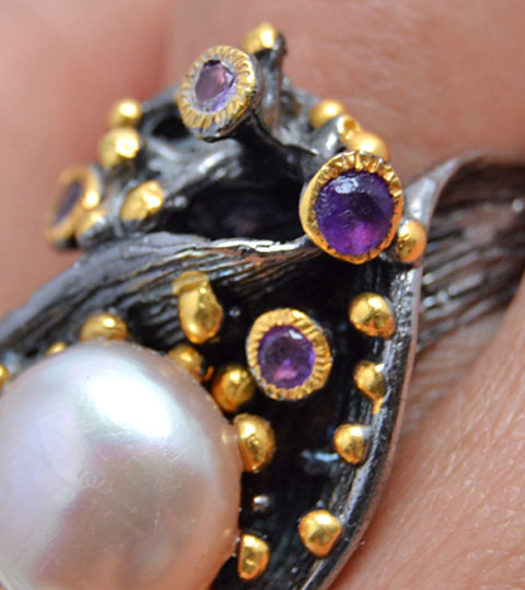 Pearl Amethyst and Garnet