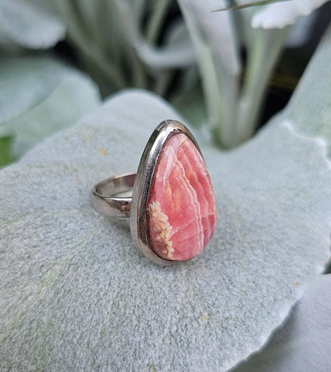 Rhodochrosite Ring