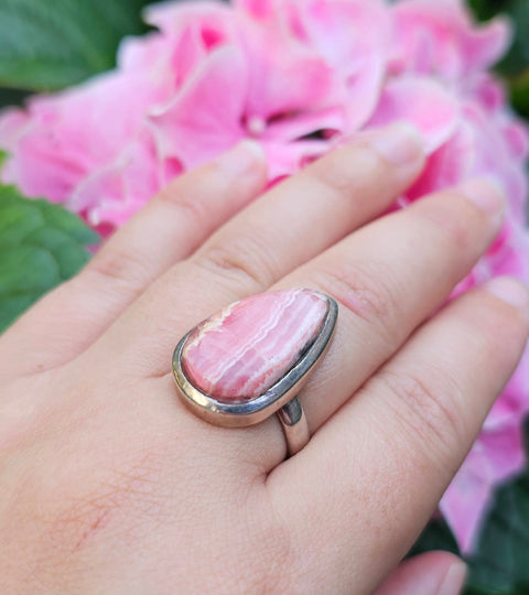 Rhodochrosite Ring