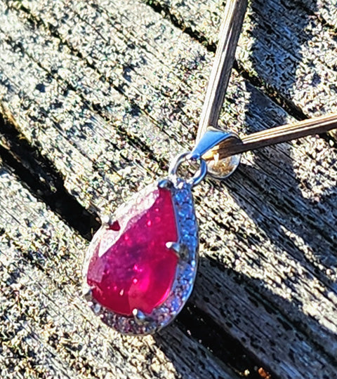 Ruby and White Sapphires