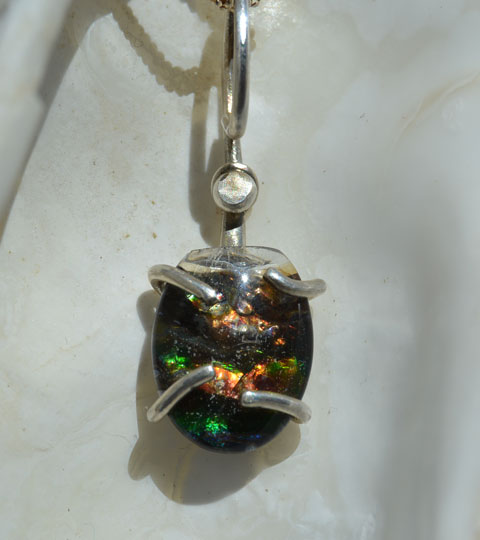 Ammolite turtle shell